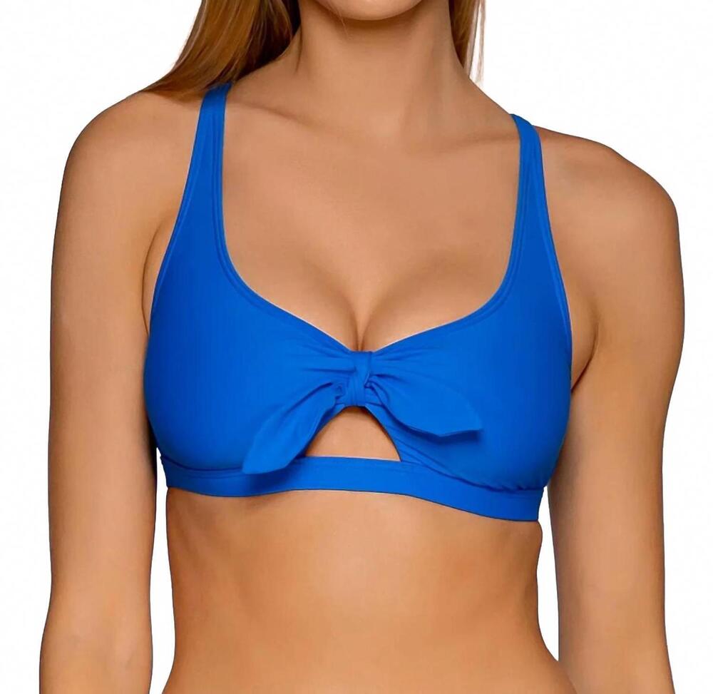 NEW SUNSETS INC. brandi bralette top in electric blue